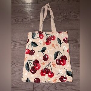 Cherry Print Tote Bag